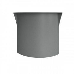 Стойка угловая (радиусный элемент - ХДФ) Рива А.РС-5 Серый / Riva