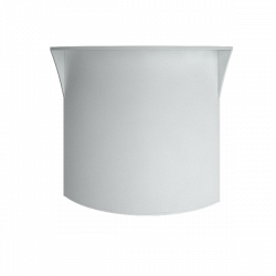 Стойка угловая (радиусный элемент - ХДФ) Riva А.РС-5 Белый