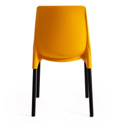 Стул для балкона GENIUS (mod 75) металл/пластик, 46x56x84cм, желтый/черные ножки