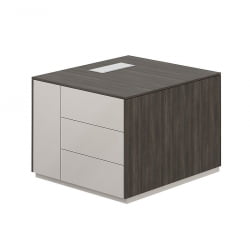 Тумба опорная 800 левая Atlas NZ-0212.BT.GS.L Бренсон Трюфель Серый камень