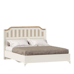 Кровать 1600*2000 Вилладжио ЛД 680.010.000 Алебастр/Дуб золотой