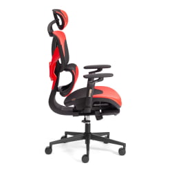 Кресло KingCobra иск. кожа / сетка, черный / красный