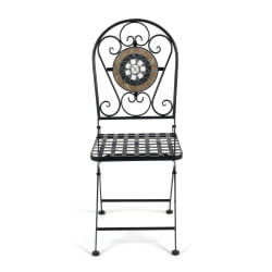 Стул Secret de Maison VICENZA (mod. PL08-7451RV) металл, 36*35*91 см, черный /плитка калейдоскоп