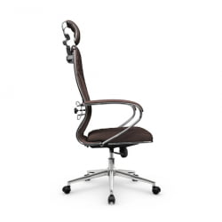 Кресло руководителя Metta L 2c 44C/K116 Infinity Easy Clean (MPES) Комплект 9 Темно-коричневое