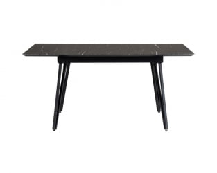 Стол Диего раздвиж. 140-180 Темный мрамор/Бабочка