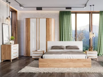 Угловой шкаф в гостиную Марта-2 ЛД 406.070.000 Дуб золотой Дуб Тортуга