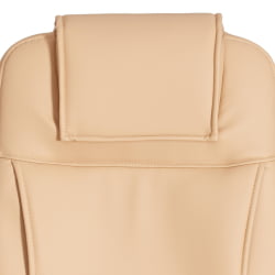 Кресло BERGAMO хром (22) кож/зам, бежевый, 36-34