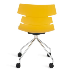 Стул офисный HANSEN (mod. 606-1) / 1 шт. в упаковке пластик/металл, 50х51х81 см, высота до сиденья 45 см, оранжевый/хром