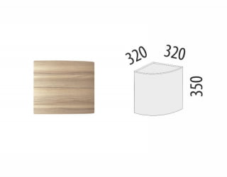 Антресоль торцевая (лев/прав) Бруклин 101.107.1