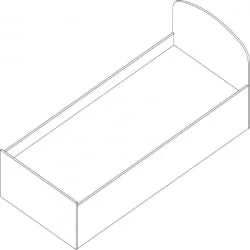 Кровать Проспект Гм.КР-8 вишня