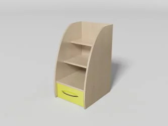 Лестница с ящиком №11 Дуб молочный/Лайм