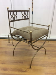 Кресло Виконт кованое цвет шоколад