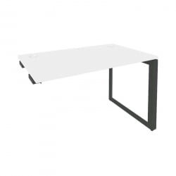 Стол-приставка на О-образном м/к к опорным элементам ОНИКС О.МО-СПР-2.7 Белый Бриллиант/Антрацит / ONIX O.MO-SPR-2.7