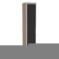 Шкаф высокий узкий левый ONIX O.SU-1.10R(L) black Дуб Аризона