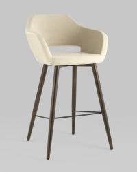 Стул барный Саймон Б велюр Бежевый