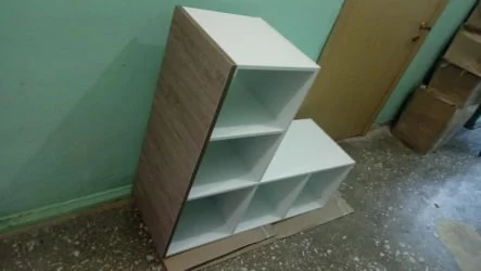 Стеллаж к столу Дека 9.07.11 Дуб Верцаска/Белый / Deka