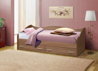 Кровать Софа №1 800*2000 Ясень шимо светлый