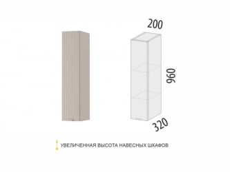 Шкаф кухонный (лев/прав) Флоренция 107.19