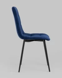 Стул Oliver велюр Темно-синий