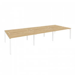 Рабочая станция на П-образном м/к ONIX O.MP-D.RS-6.3.8 Тиквуд Светлый/Белый