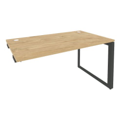 Стол-приставка на О-образном м/к к опорным элементам ОНИКС О.МО-СПР-3.8 Тиквуд Светлый/Антрацит / ONIX O.MO-SPR-3.8