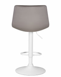 Стул барный ДОБРИН ТАИЛОР ВХИТЕ (серый велюр (МДЖ9-75)) 2 шт / DOBRIN TAILOR WHITE (MJ9-75))
