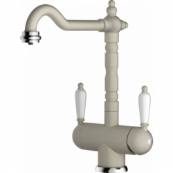 Смеситель Омоикири Амагасаки-Са Латунь/Гранит/Бежевый / Omoikiri Amagasaki-Sa