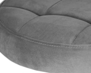 Табурет барный ДОБРИН БРУНО ГОЛД (серый велюр (МДЖ9-75)) 2 шт / DOBRIN BRUNO GOLD (MJ9-75))