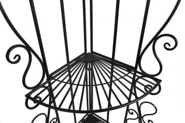 Этажерка угловая Secret De Maison 001 стальной сплав, 50х35х160см, черный