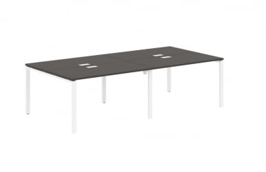 Бенч-система 4-местная ЕДИС ЕУВСТ 2713 Мокко Белый / EDIS EUWST