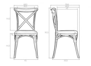 Стул обеденный ДОБРИН ЗИЛАН (цвет черный (Б-03)) 2 шт / DOBRIN ZILAN (B-03))
