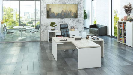 Комплект мебели для кабинета руководителя Zion 06 Светлый дуб