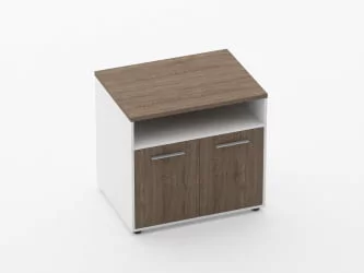 Тумба для оргтехники Deka 9.05.11 Дуб Верцаска/Белый