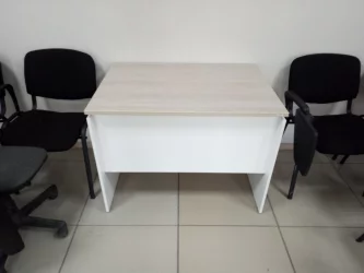 Стол прямой Deka ЛДСП каркас 75.07.12 Дуб Сантана светлый/Белый