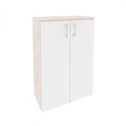 Шкаф средний широкий (2 средних фасада ЛДСП) ONIX O.ST-2.3 Денвер Светлый/Белый