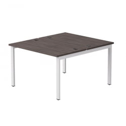 Бенч-система на 2 места на металлокаркасе, опоры 45 гр Everprof EVO 254S015 Дуб Пасадена Белый