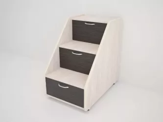 Лестница для кровати 160 Радуга (Л) Ясень шимо темный / Ясень шимо светлый