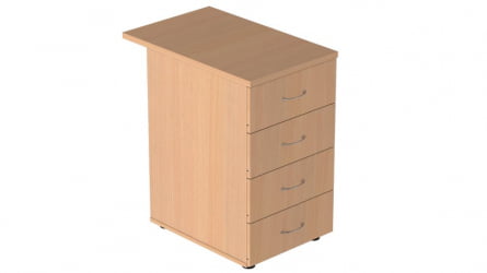 Тумба приставная с замком Р.Т-4.2 ЗЦ Крафт белый