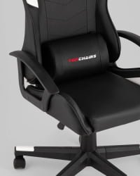 Кресло спортивное TopChairs Warden черно-белый