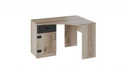 Стол письменный угловой Окланд ТД-324.15.03 Фон Черный/Дуб Делано