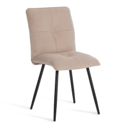 Стул обеденный Sweet флок , 46х55х88, бежевый/черный, 7