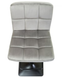 Стул барный DOBRIN DOMINIC (серый велюр (MJ9-75)) 2 шт