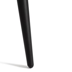 Обеденный стол URANUS ЛДСП/металл, 90x90x77 см, Белый/Черный