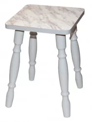 Табуретка пл. 1кат. Ноги белые КОМПЛЕКТ 2 шт.