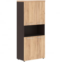 Шкаф высокий AHC 85.4 Дуб бофорд/Венге магия