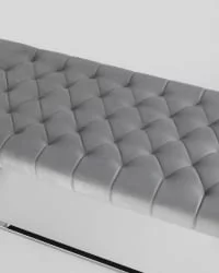 Банкетка ИНСИГНИЯ велюр Серый