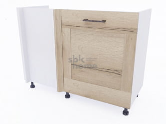 Стол под мойку угловой СМУ-120 правый, Дублин (1100*470*820) Дуб галифакс белый, 21675 