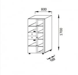 Шкаф многоцелевой ПМ-3 Юниор-6