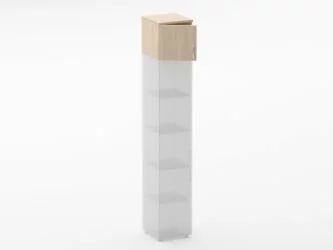 Антресоль узкая Glassy 6.04.13Л Бук светлый