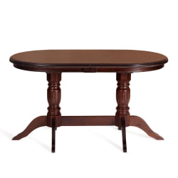 Стол COPPOLA бук, мдф, 140+40x80x77см, Tobacco, узор прямой